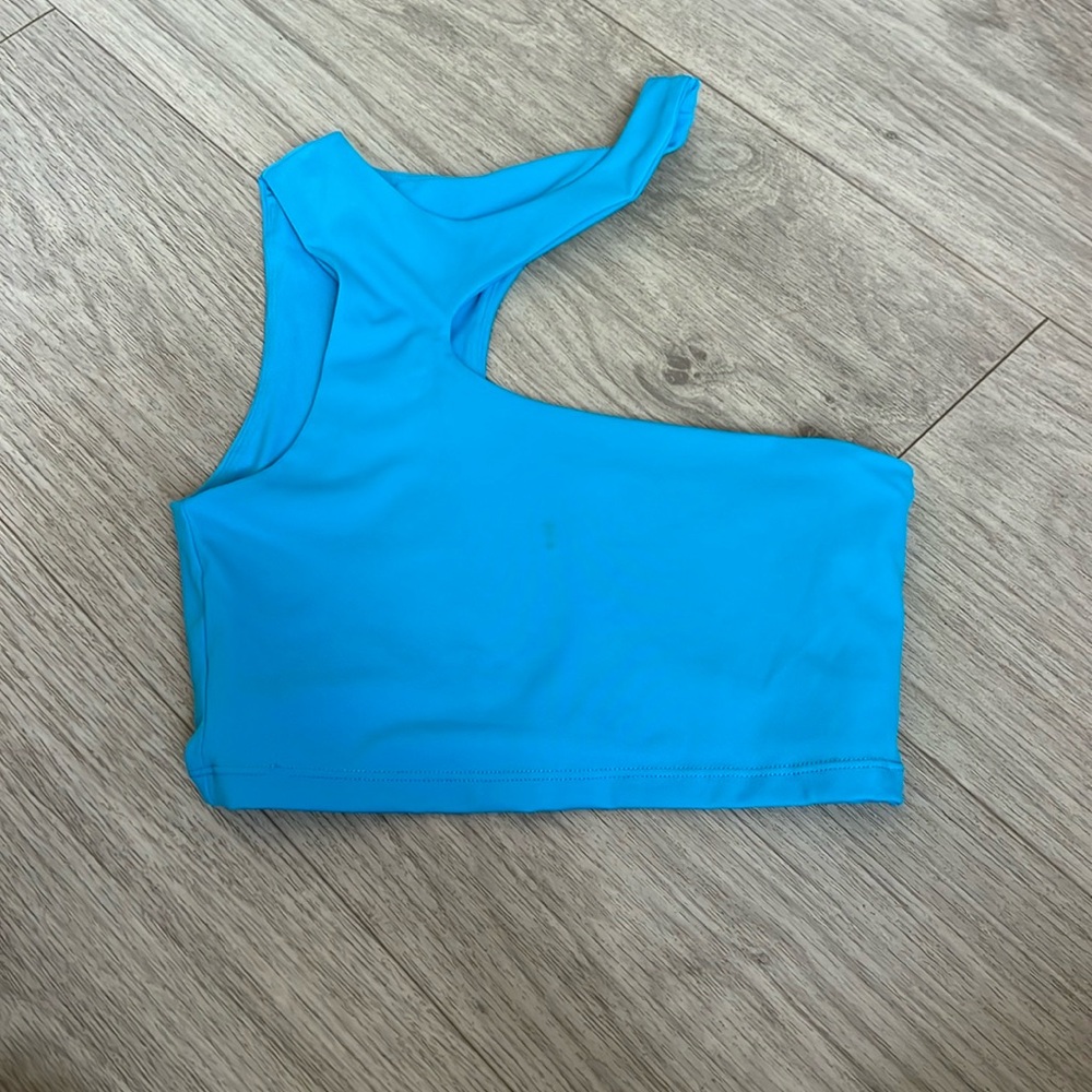 Blue Amazon Cropped Top